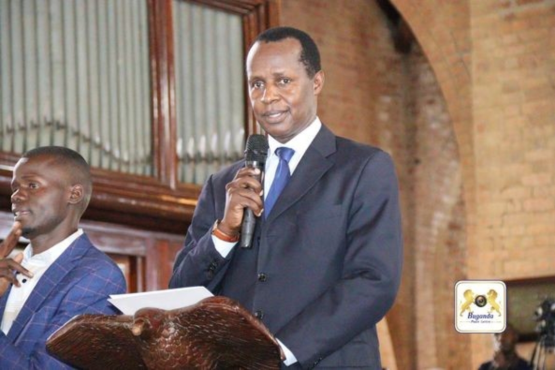 Kabaka Ronald Muwenda Mutebi II commends the service of the late Bishop Ssekadde